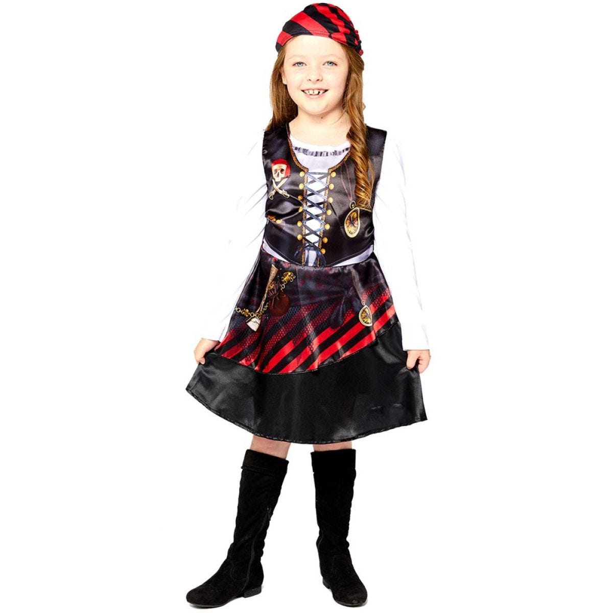 Recycled Pirate Girl - Toddler and Child Costume