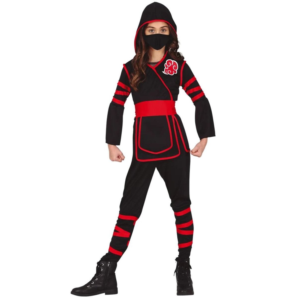 Ninja Black And Red - Child Costume