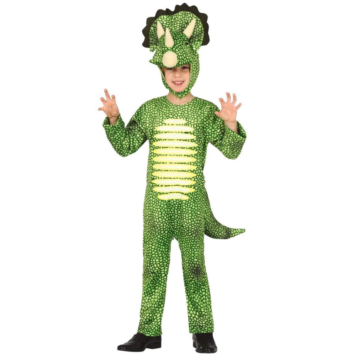 Green Triceratops - Child Costume