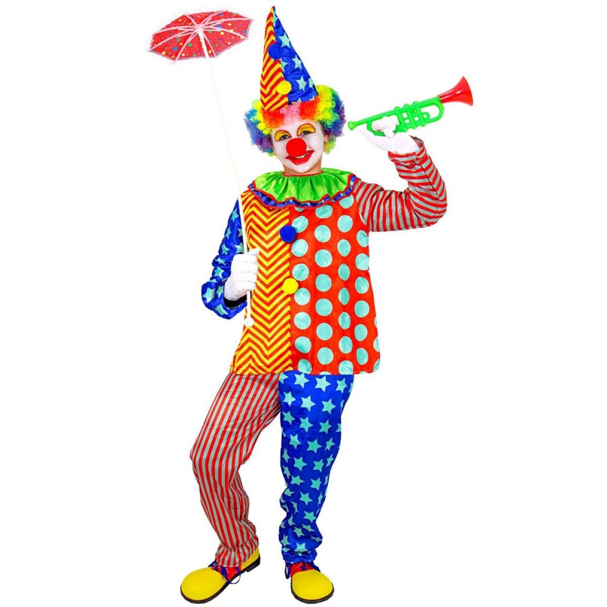 Colourful Clown - Child and Teen Costume