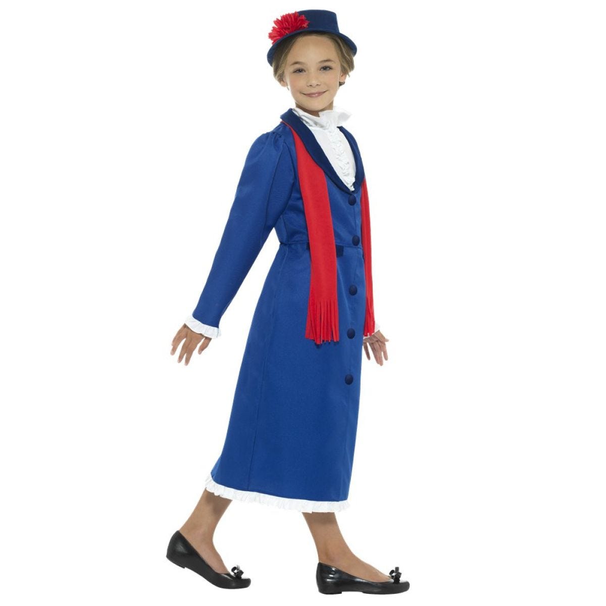 Victorian Nanny Blue Dress - Child and Teen Costume