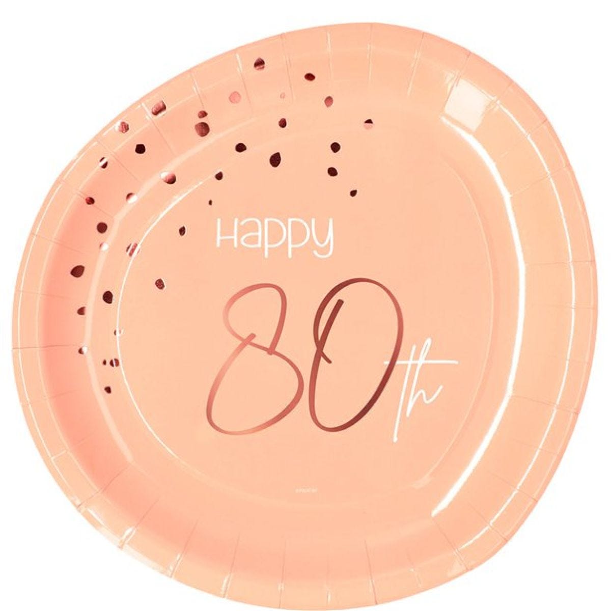 80th Lush Blush Plates - 23cm