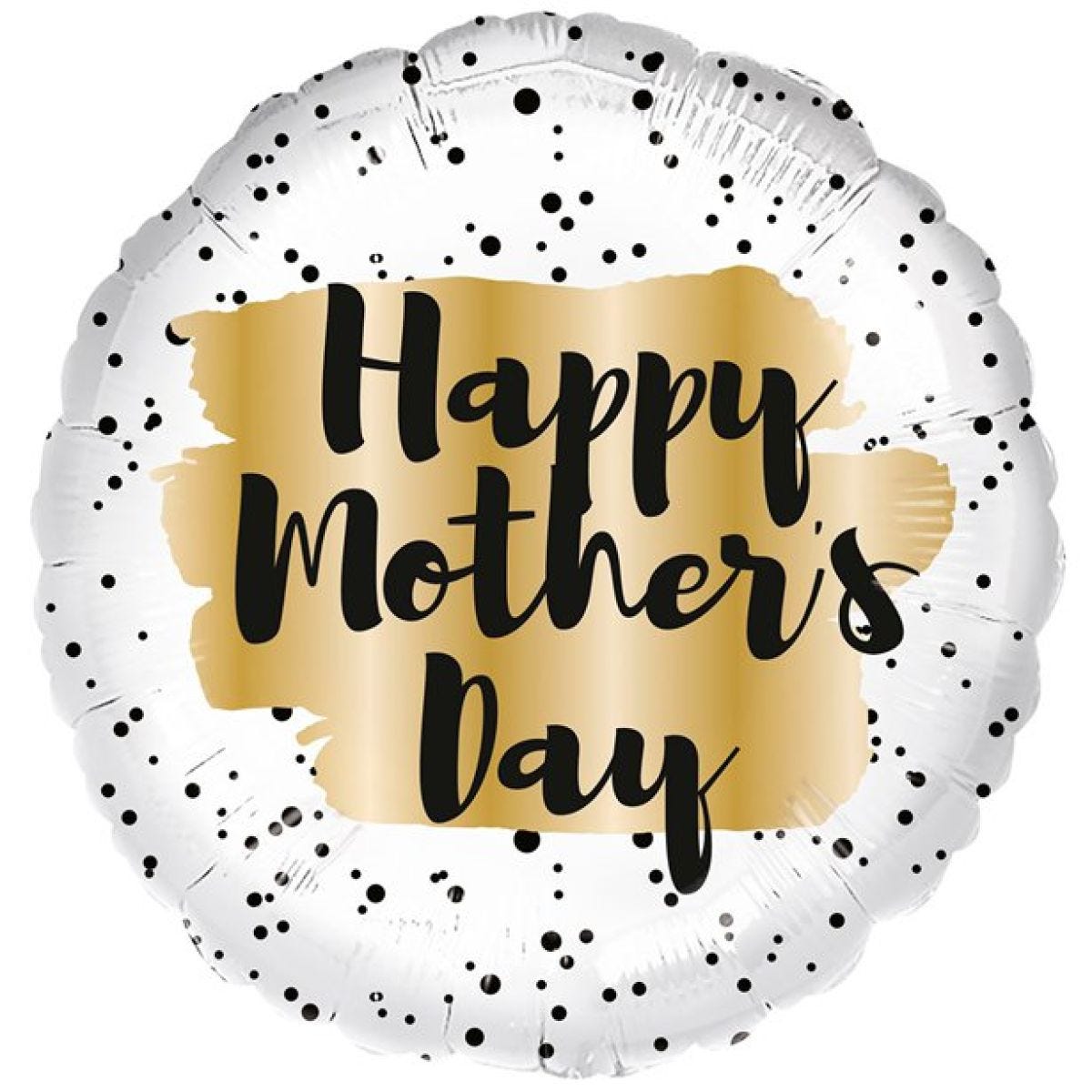 Mother&apos;s Day Gold Spot Foil Balloon - 18"