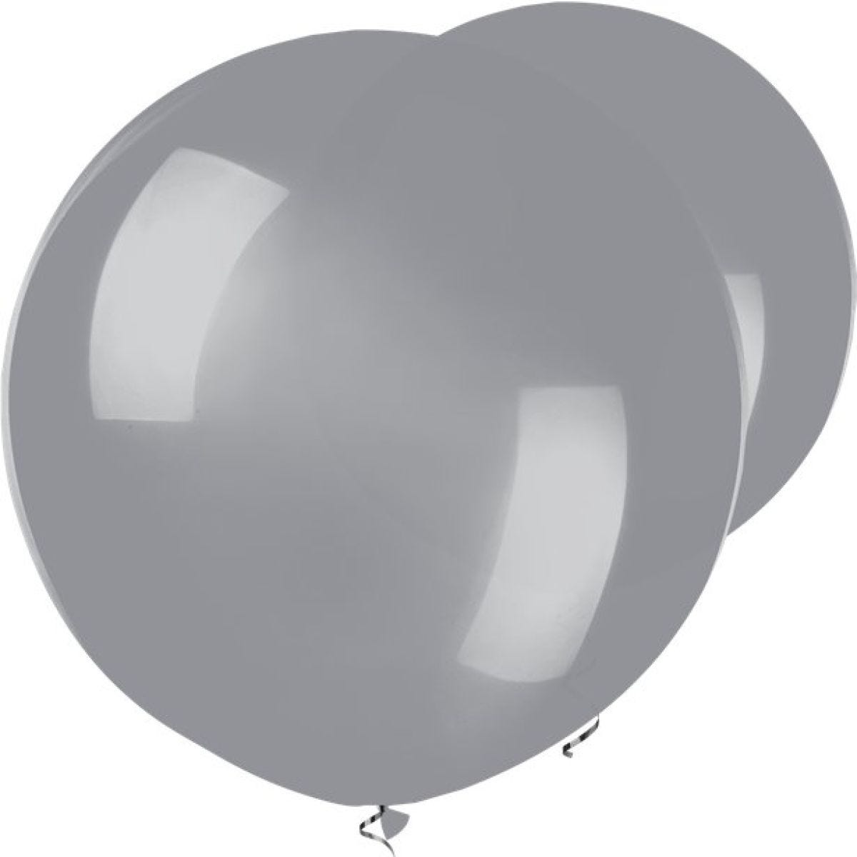Grey Smoke Balloons - 17" Latex