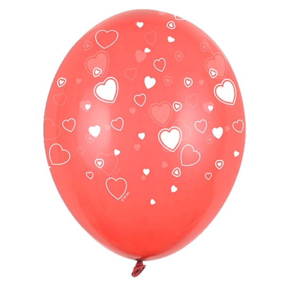 Red Hearts Latex Balloons - 11"