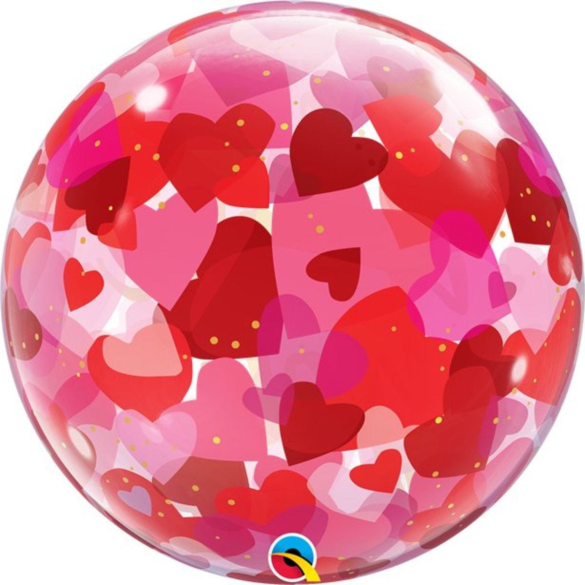 I love you Hearts Bubble Balloon - 22"