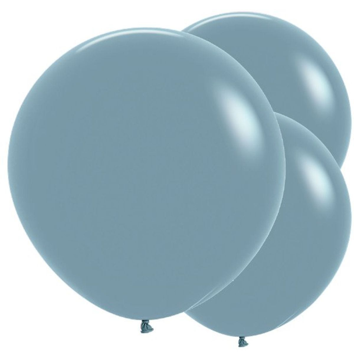 Pastel Dusk Blue Balloons - 24" Latex