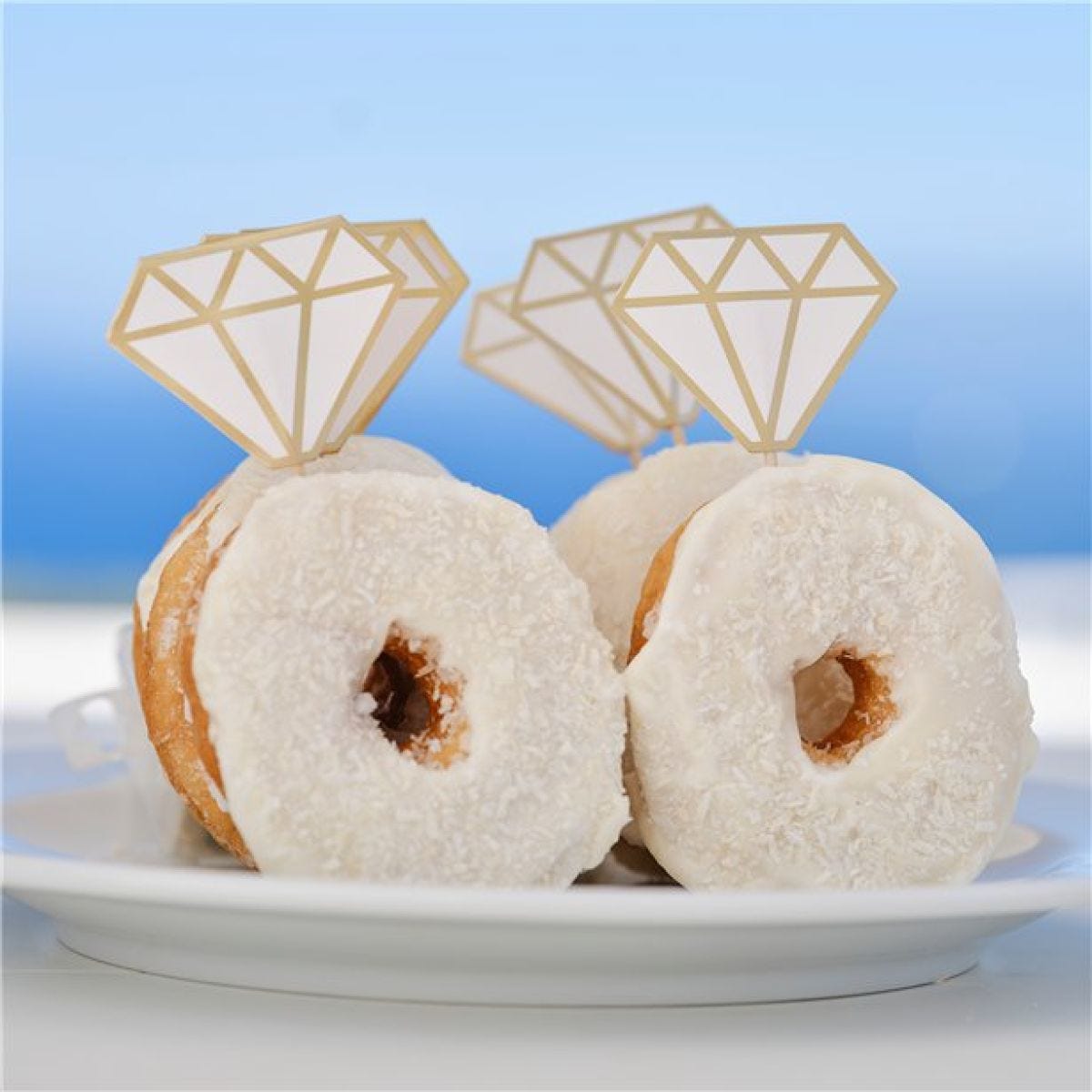 Engagement Donut Stick Rings