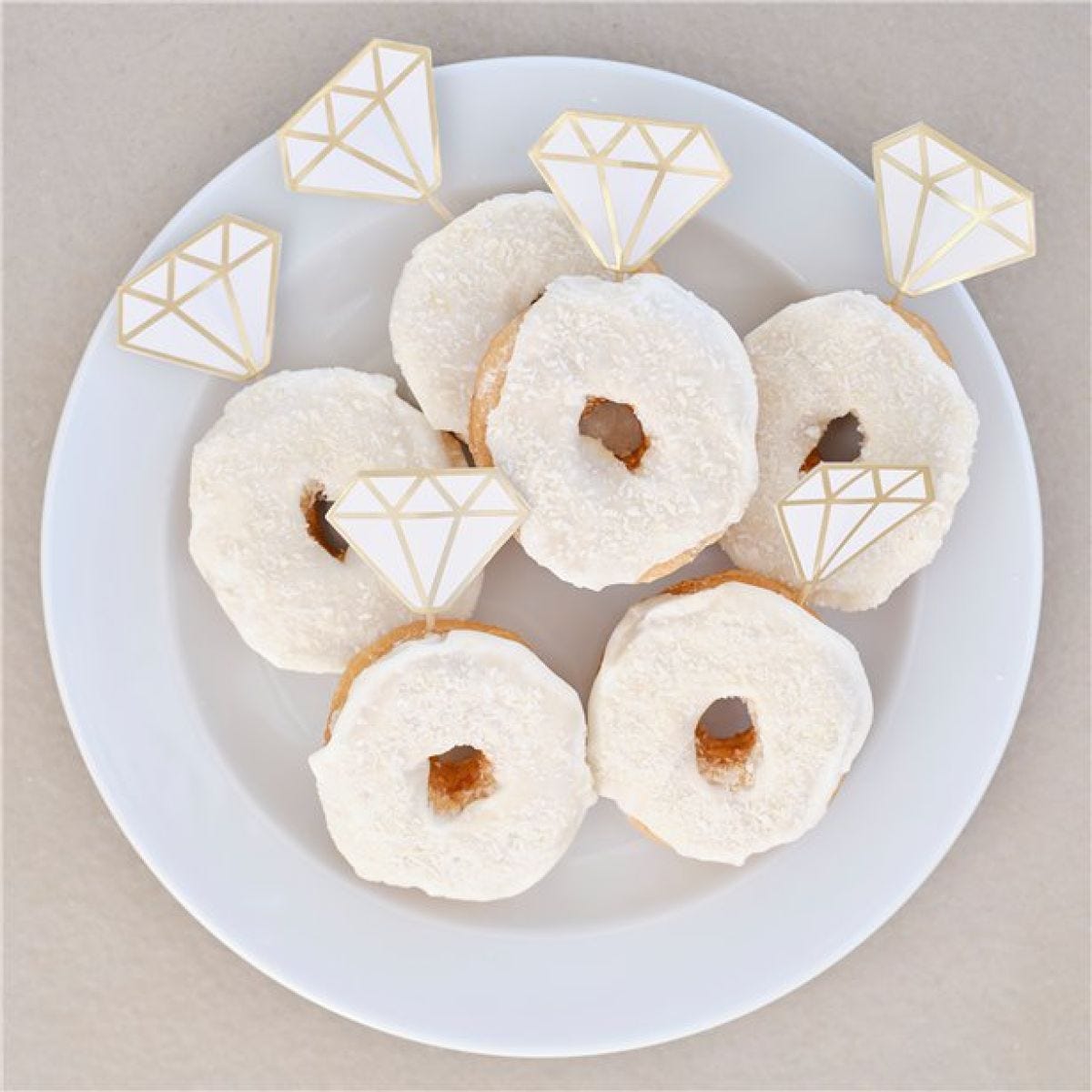 Engagement Donut Stick Rings