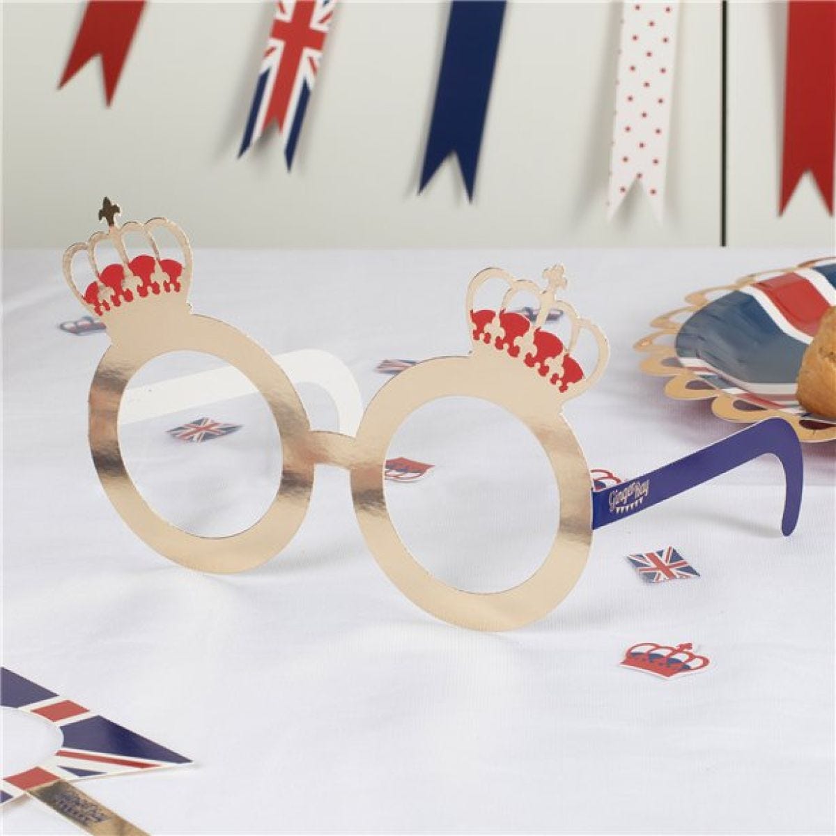 Royal Customisable Paper Glasses