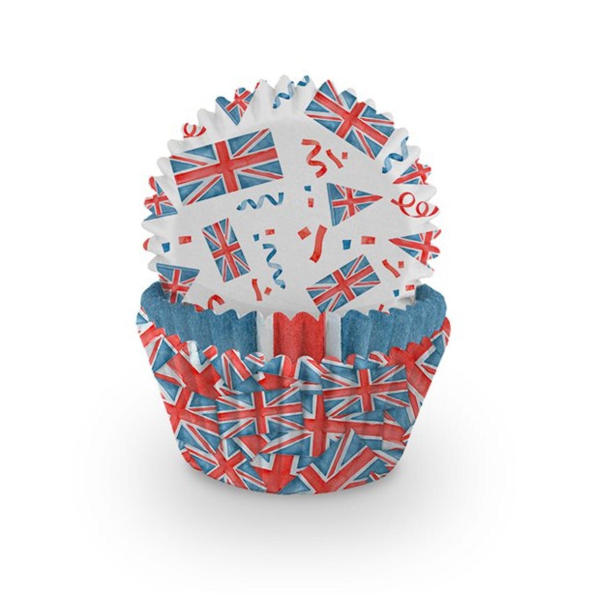 Union Jack Cupcake Cases