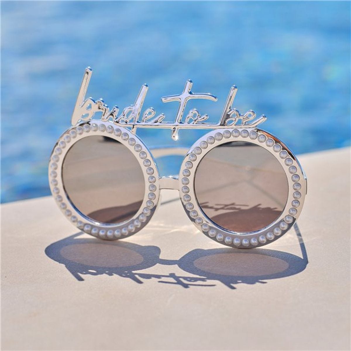 Silver &apos;Bride to be&apos; Sunglasses