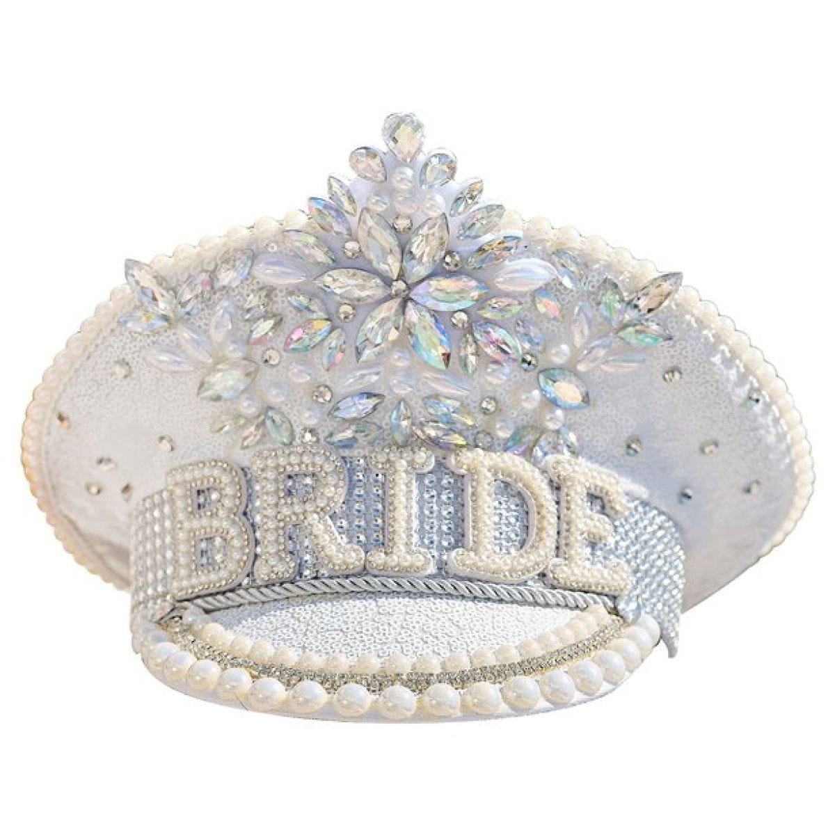 Embellished &apos;Bride&apos; Hat