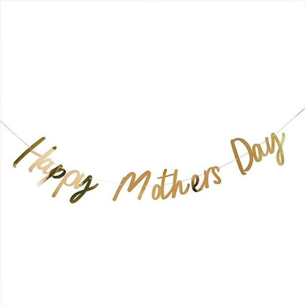 Happy Mother&apos;s Day Gold Banner 2m