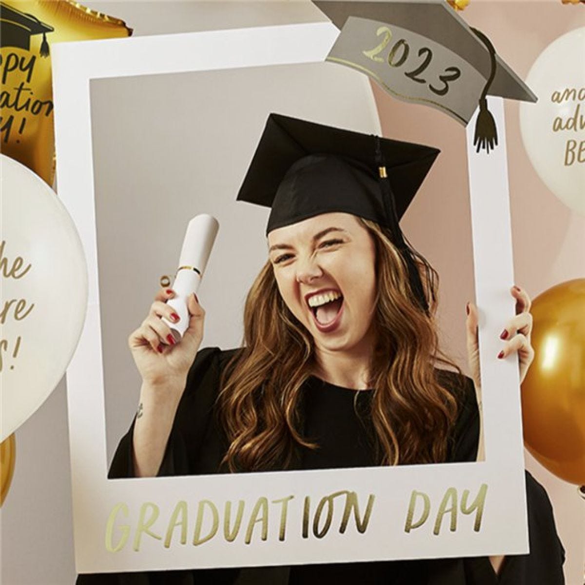 Graduation Customisable Year Selfie Photo Booth Frame
