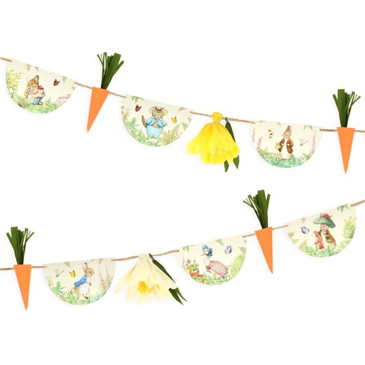 Peter Rabbit In The Garden Paper Garland - 1.8m