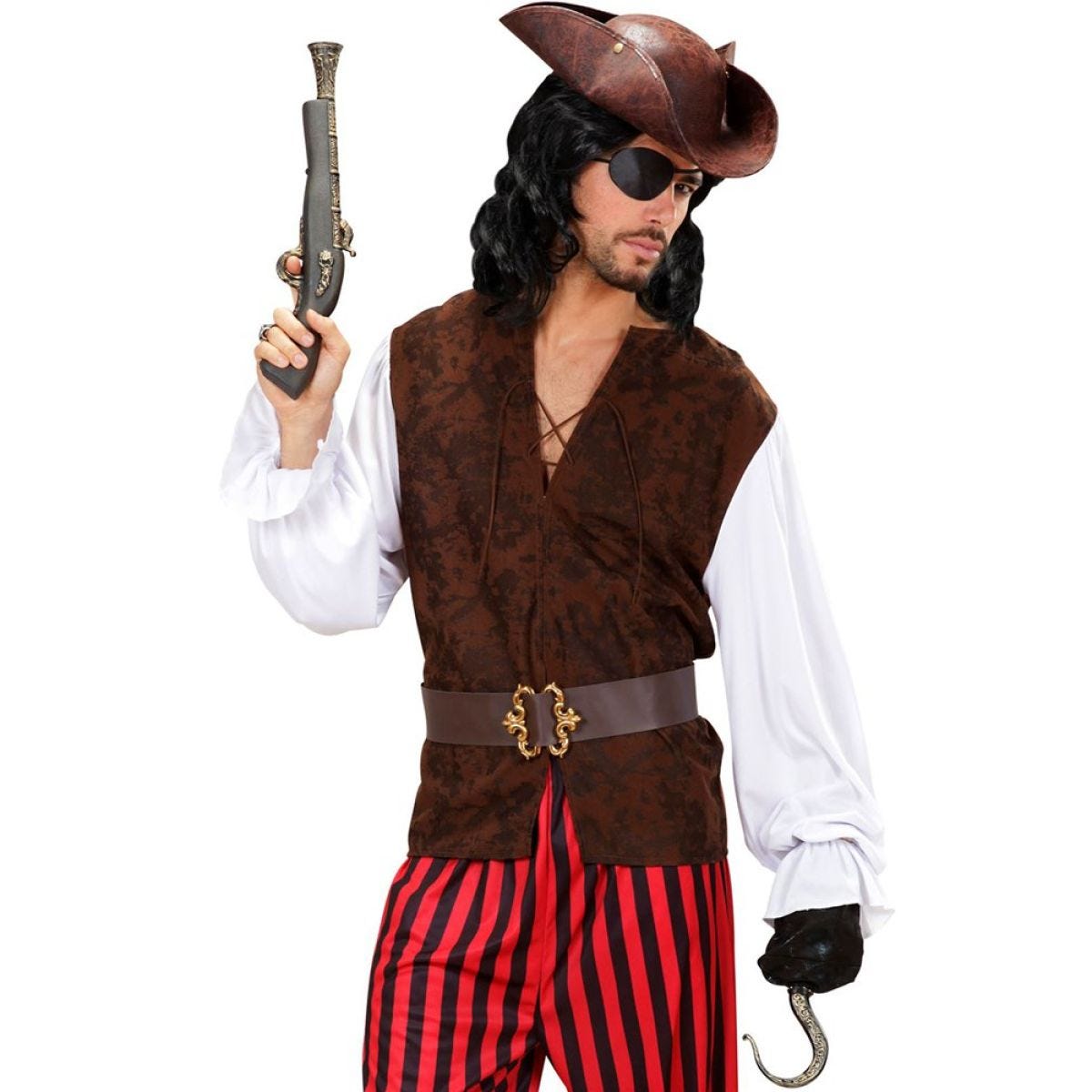 Pirate Shirt and Waistcoat - Adult Costume