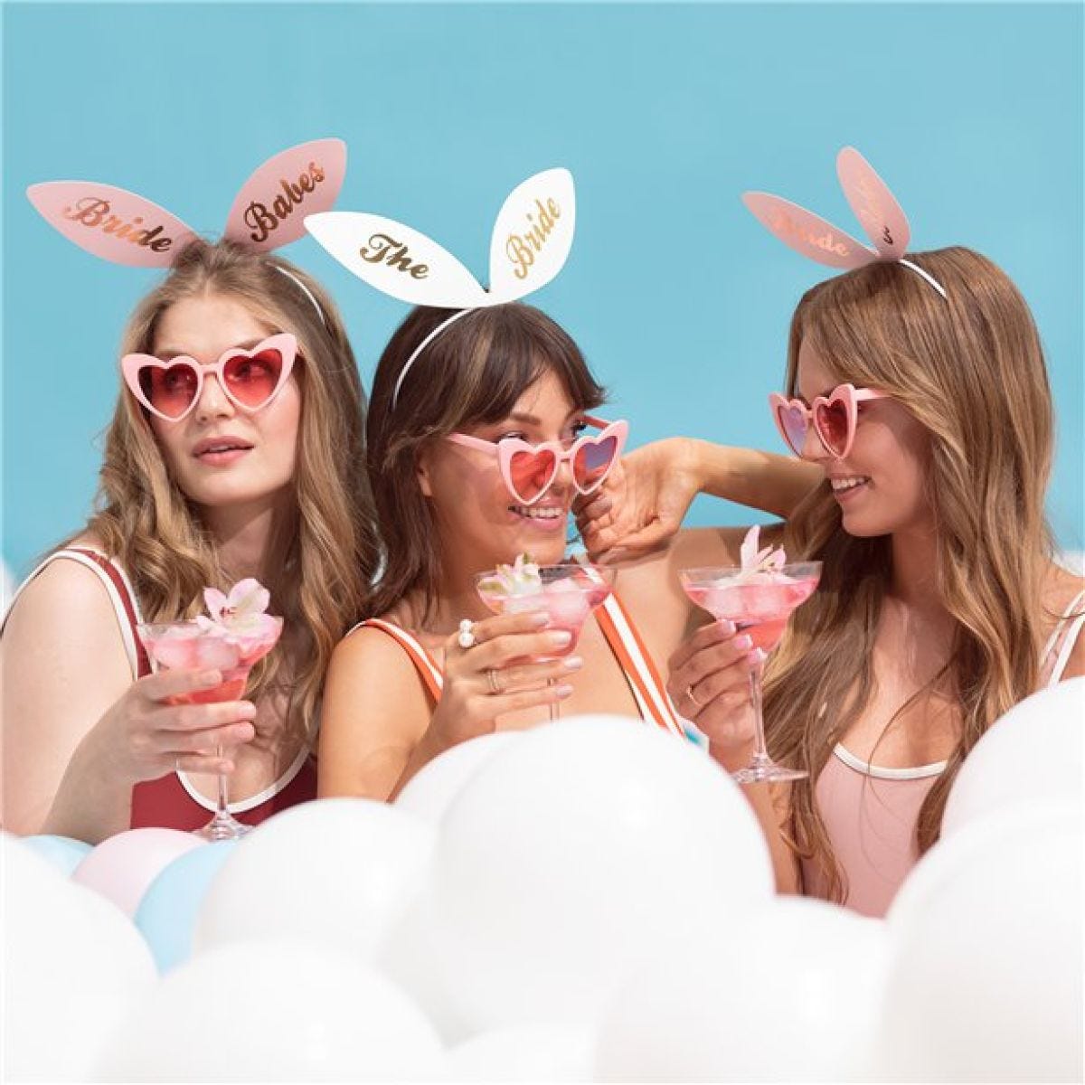 Bride Squad Bunny Ears Card Headbands