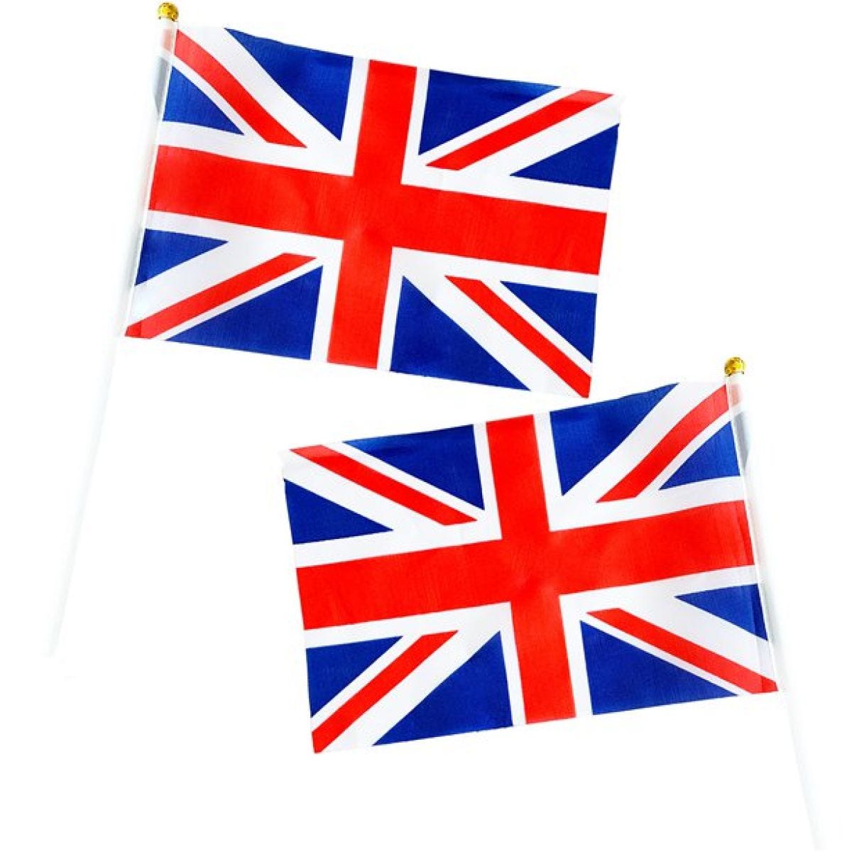 Union Jack Mini Hand Waving Flag - 15x22cm