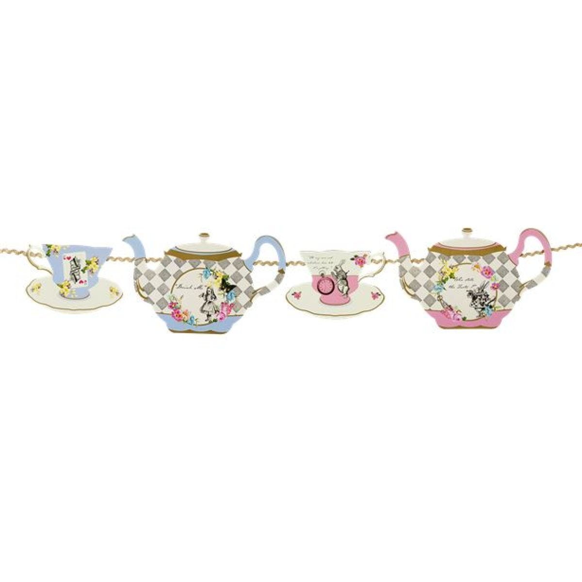 Alice in Wonderland Tea Party Paper Bunting - 4m