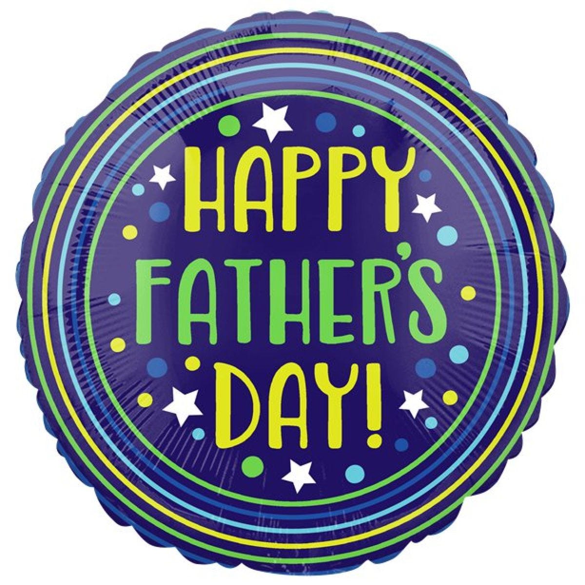 Happy Father&apos;s Day Circles Balloon - 18" Foil