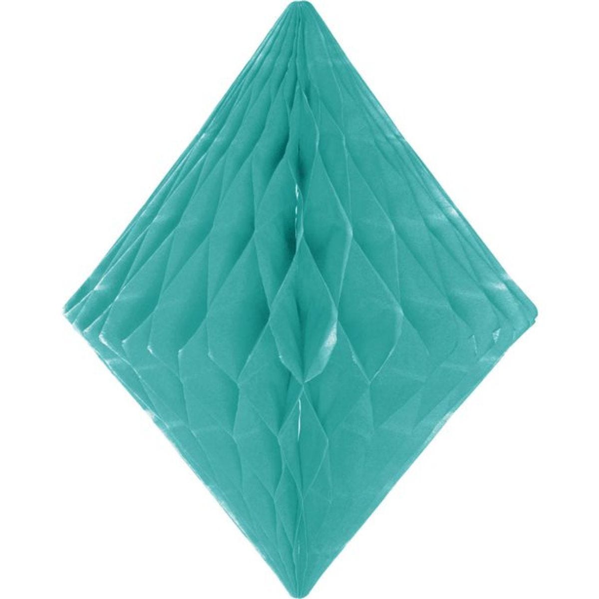 Mint Green Honeycomb Diamond Decoration - 30cm