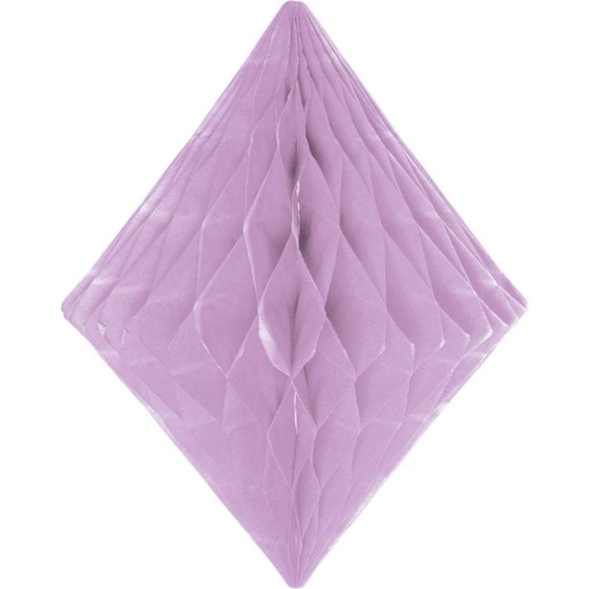 Lilac Honeycomb Diamond Decoration - 30cm