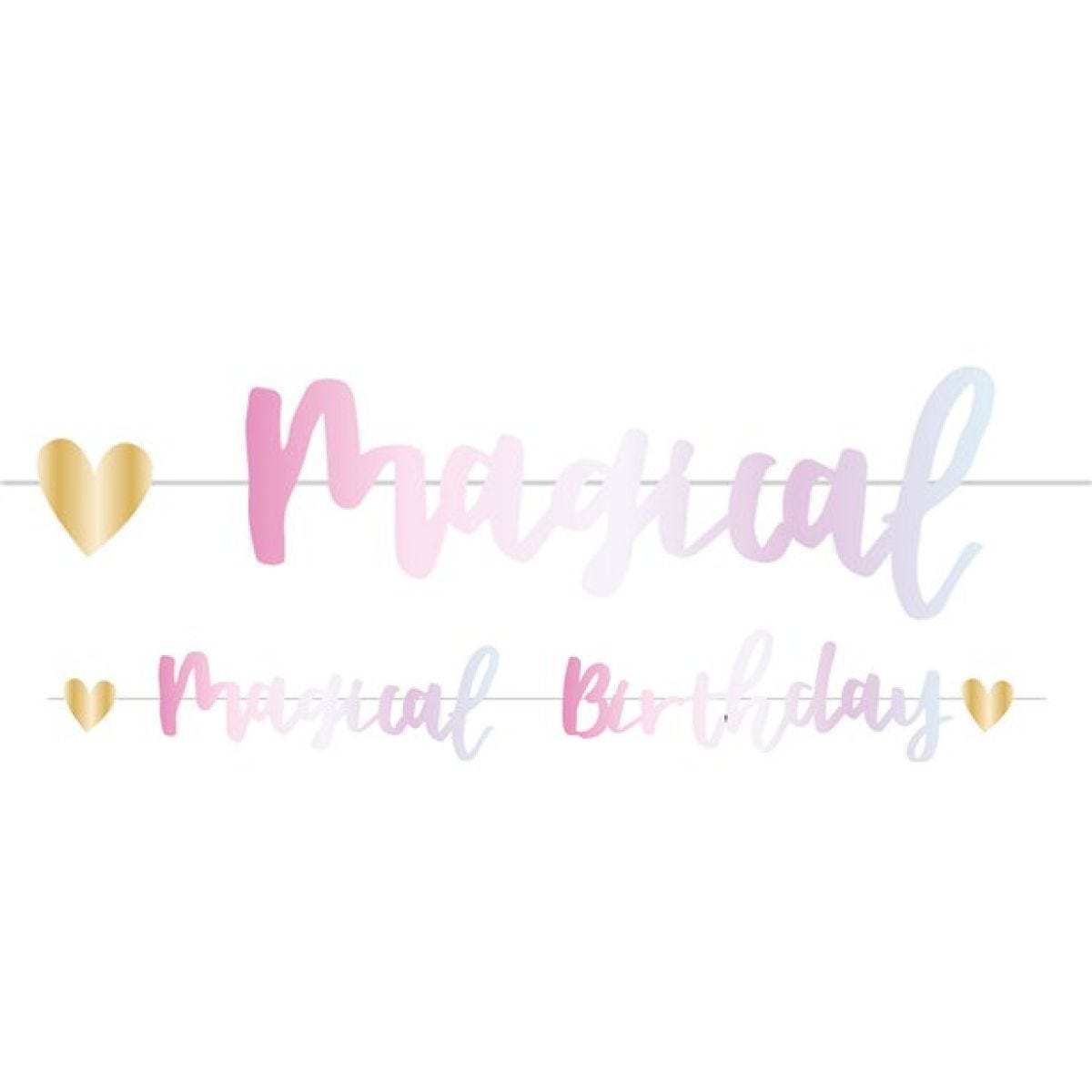 Fairy Princess &apos;Magical Birthday&apos; Letter Banner - 1.8m