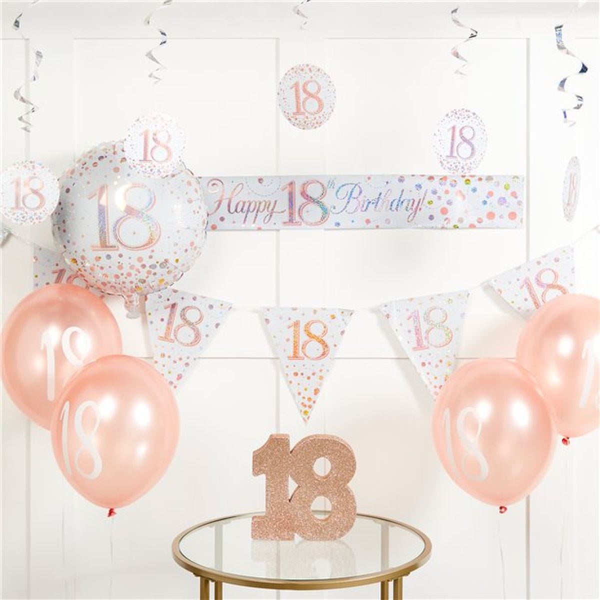 Sparkling Fizz 18th Birthday Decorating Kit - Premium
