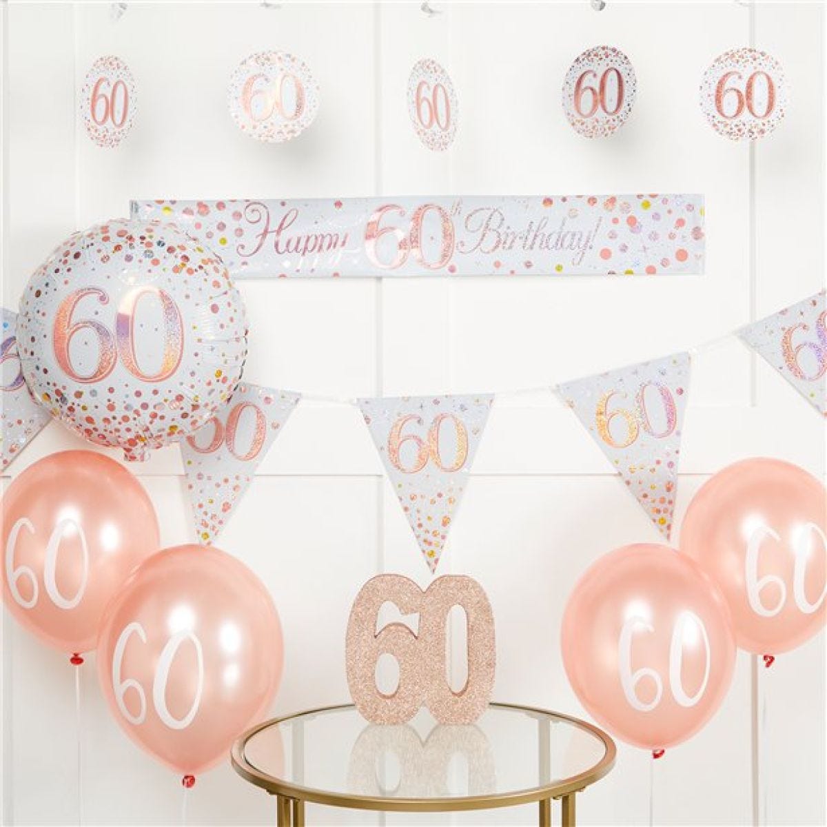 Sparkling Fizz 60th Birthday Decorating Kit - Premium