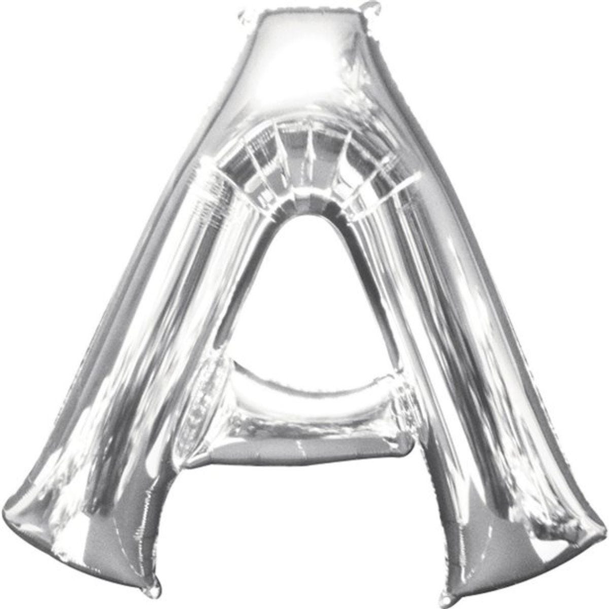 Silver Letter A Balloon - 16" Foil