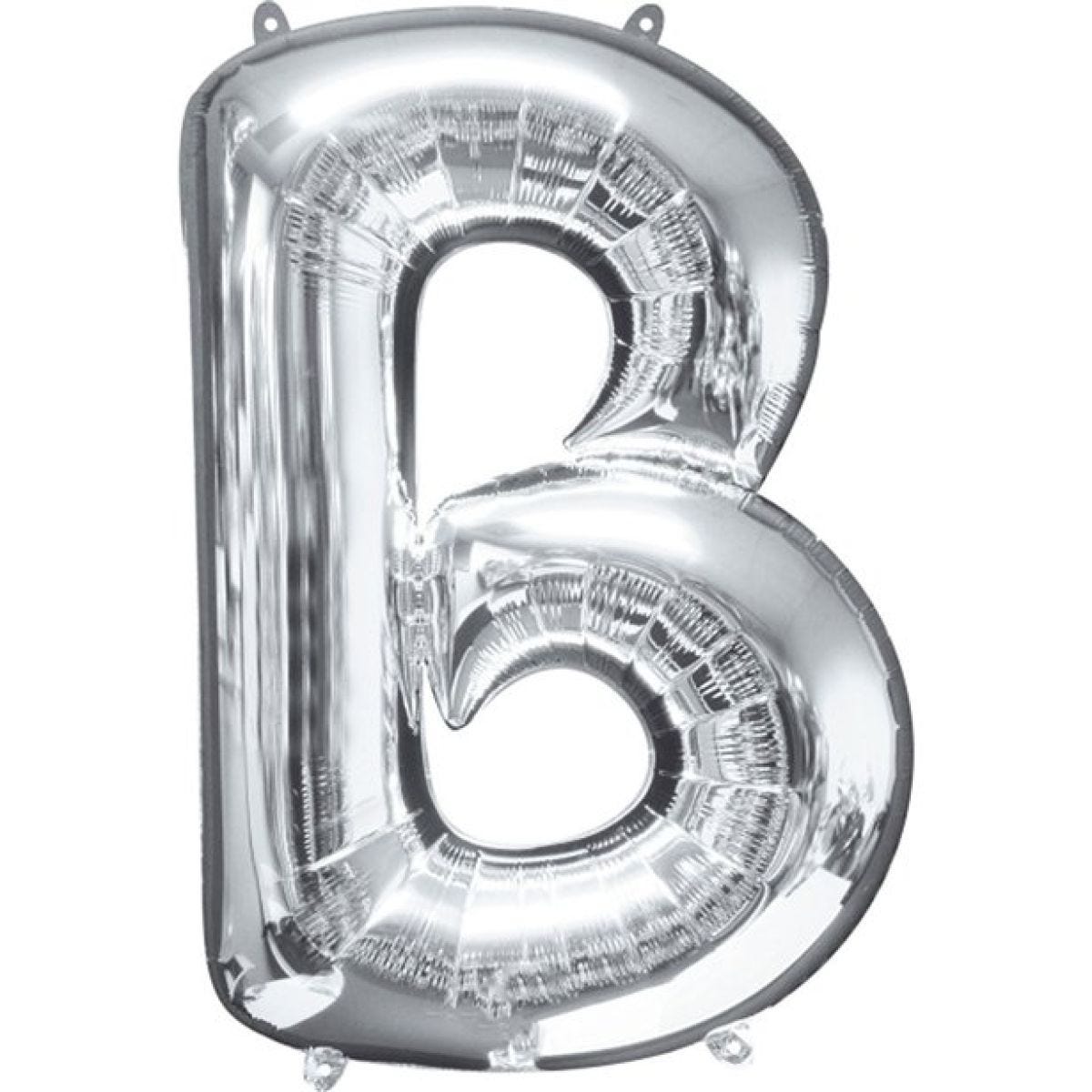 Silver Letter B Balloon - 16" Foil