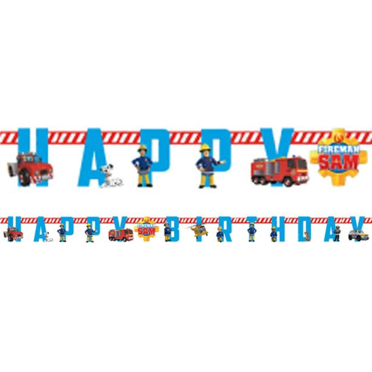 Fireman Sam Letter Banner - 180cm x 15 cm