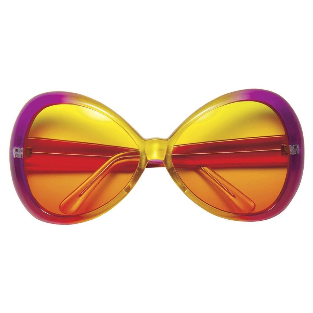 60&apos;s Pink/Yellow Glasses