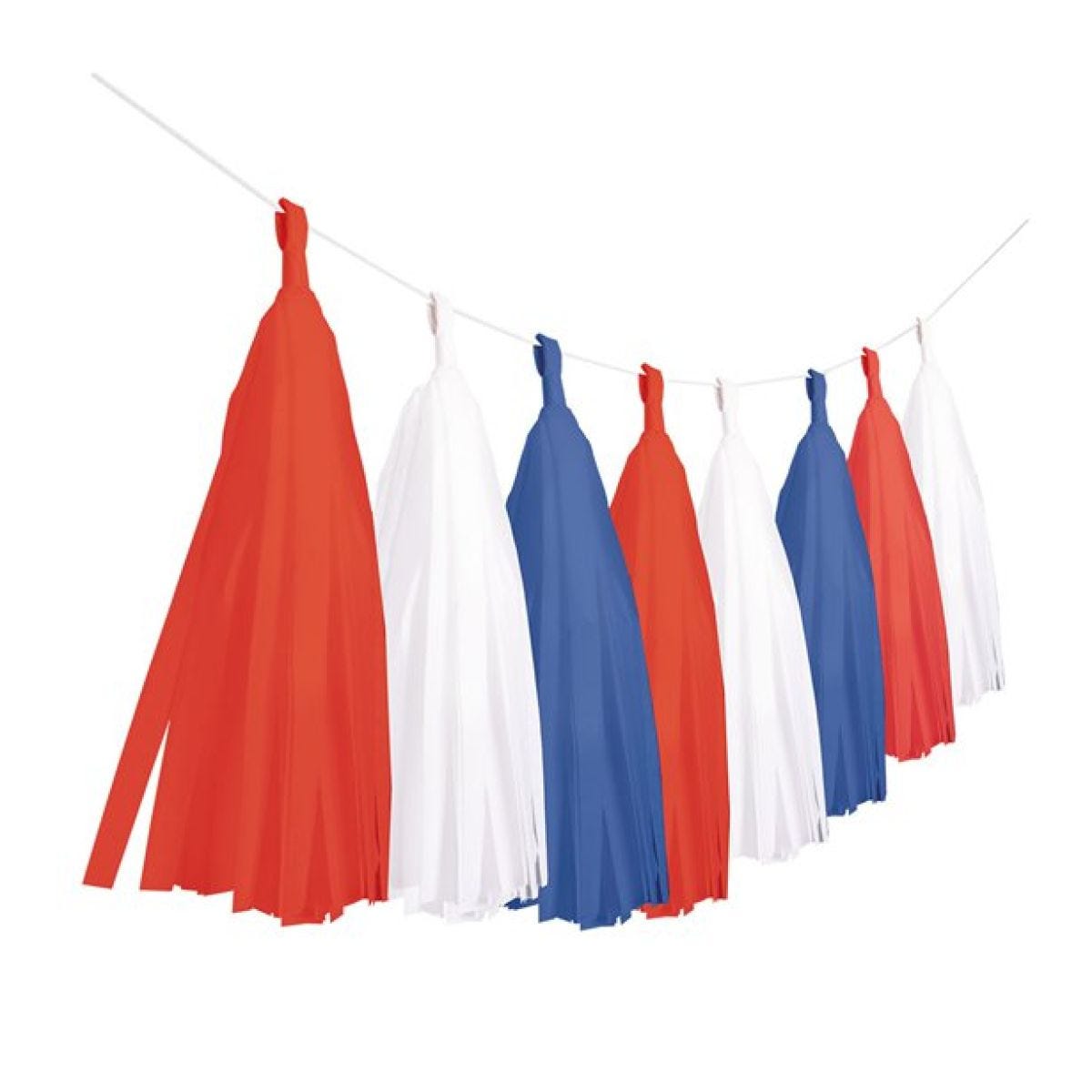 Red, White & Blue Tassel Garland - 6m