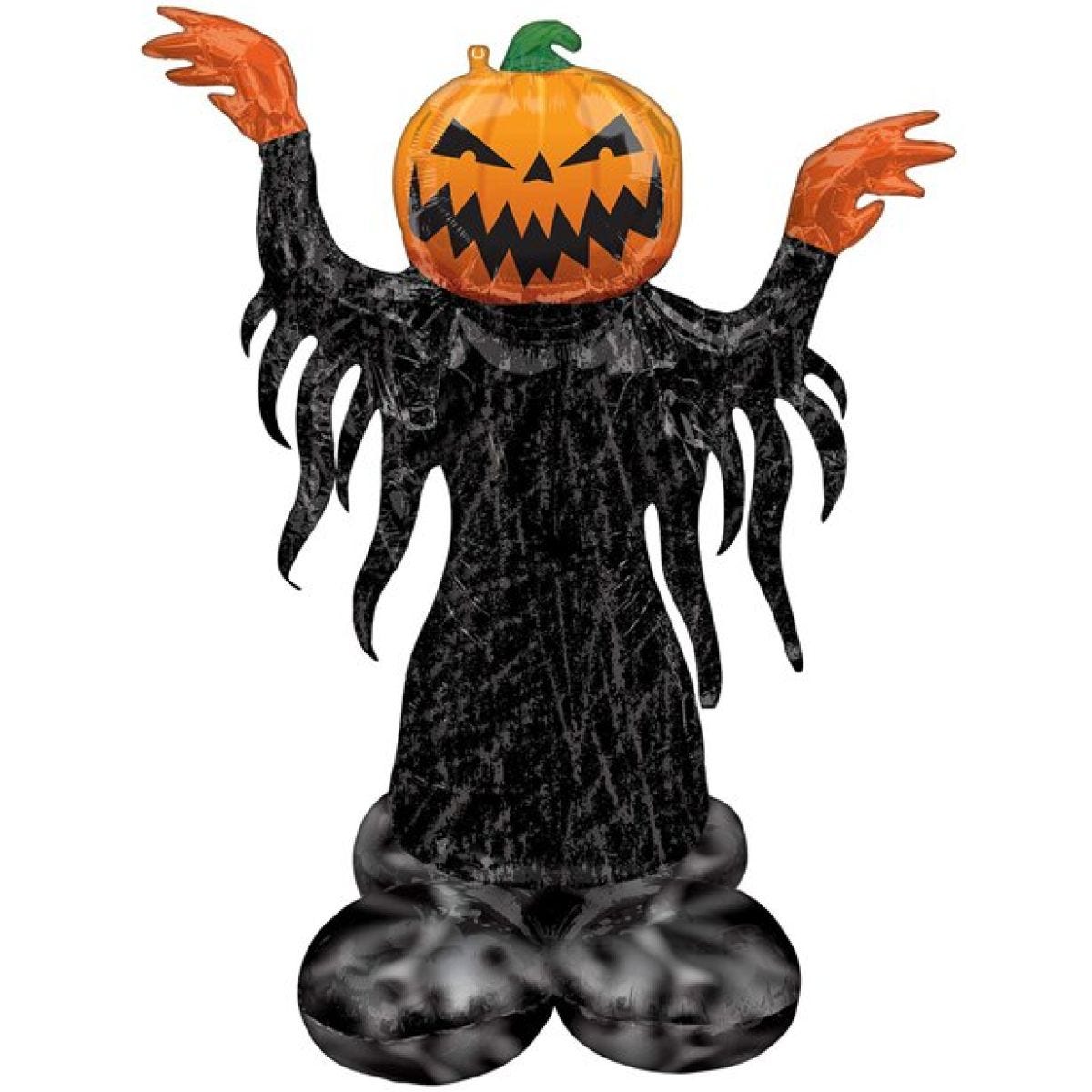Pumpkin Head Ghost Airloonz Balloon - 53"