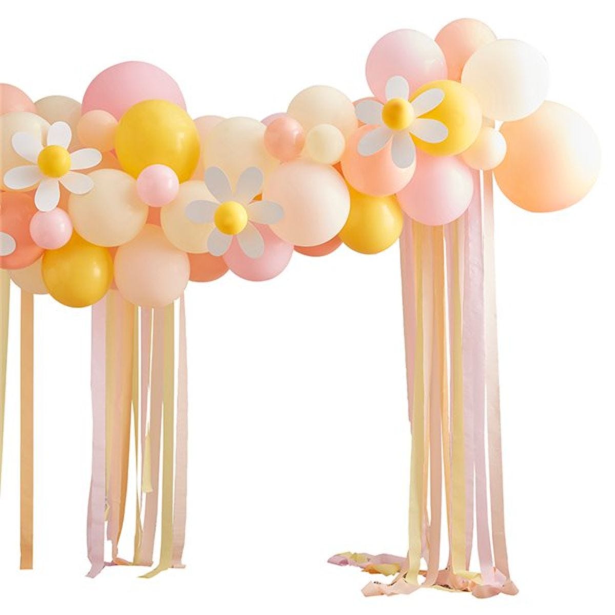 Happy Easter Spring Daisy Balloon Arch