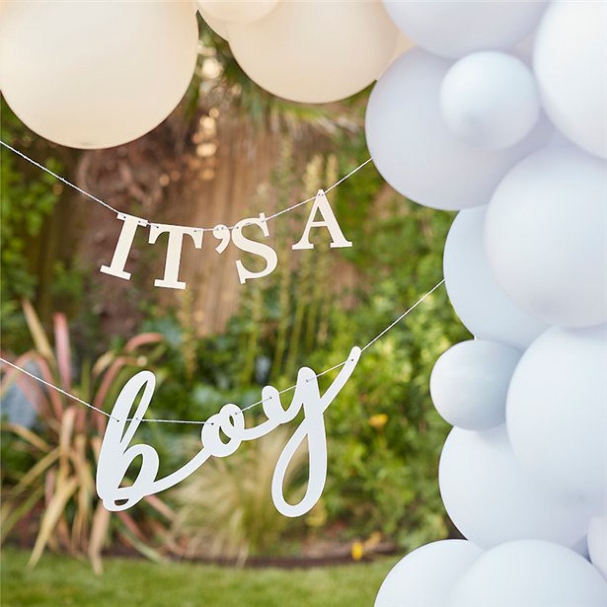 Hello Baby It&apos;s A Boy Eco Bunting