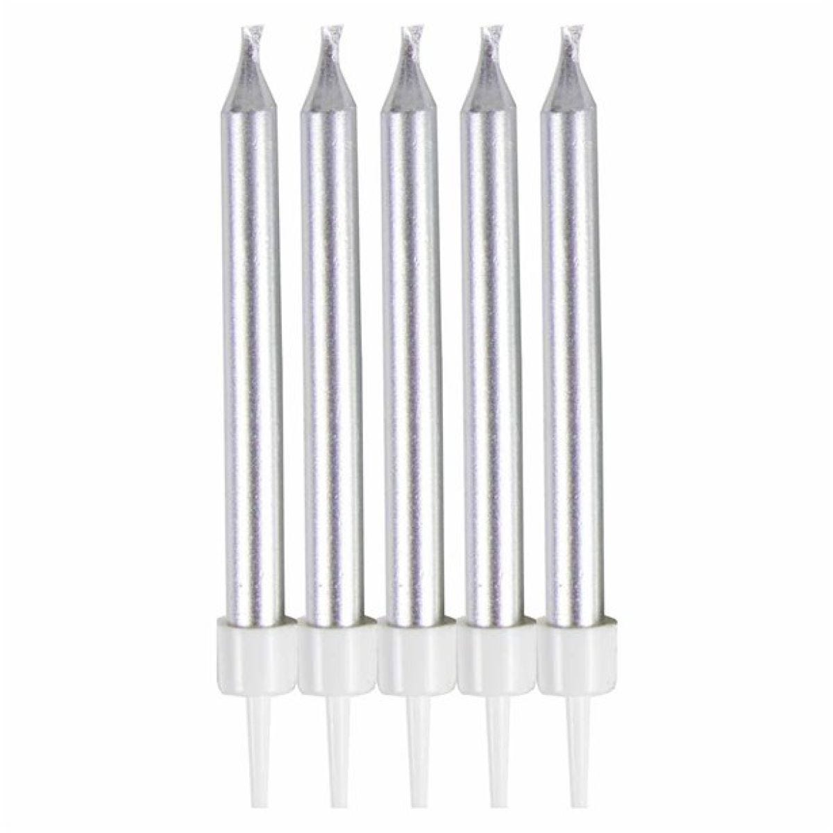 Silver Candles - 6cm