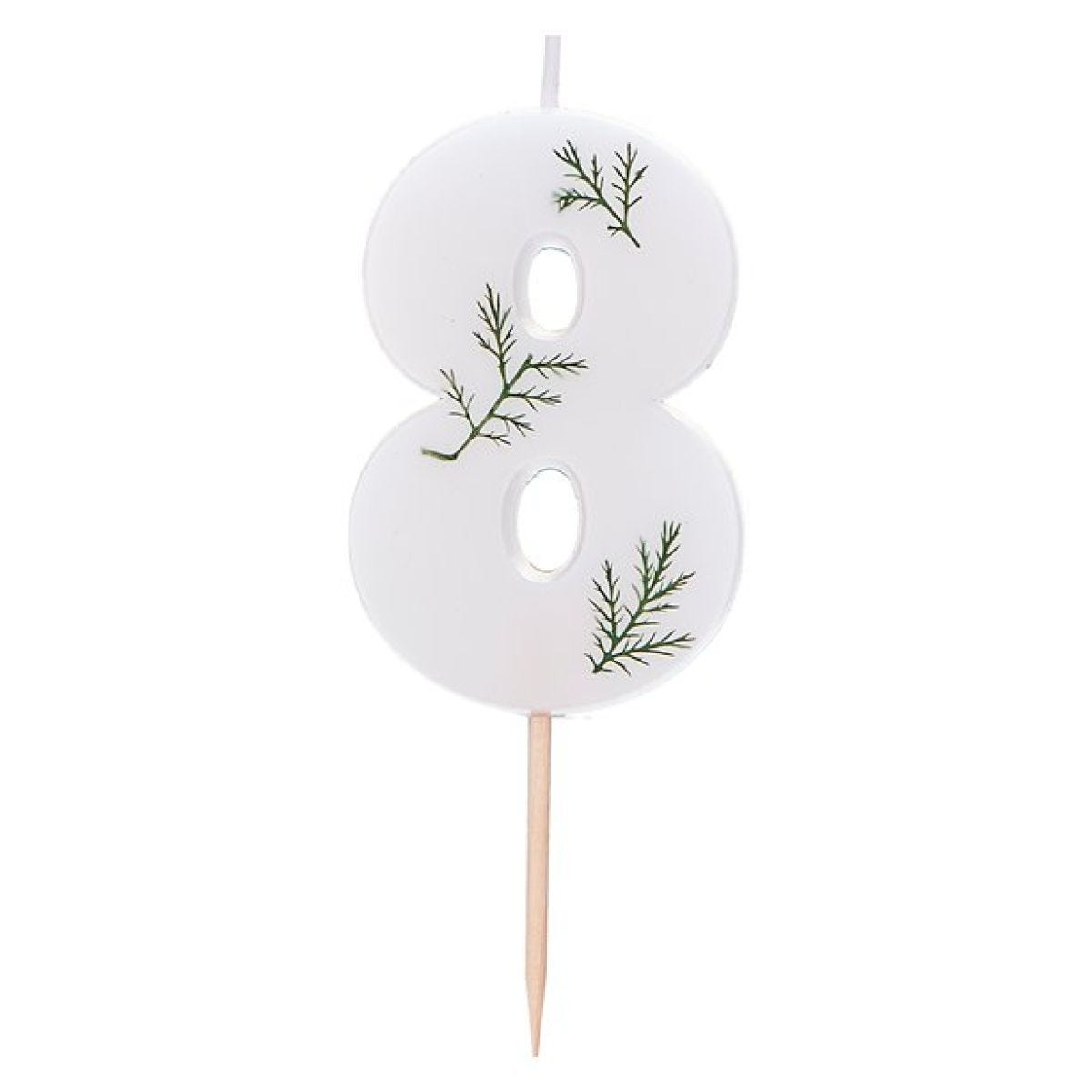 Number 8 Leaf Foliage Candle