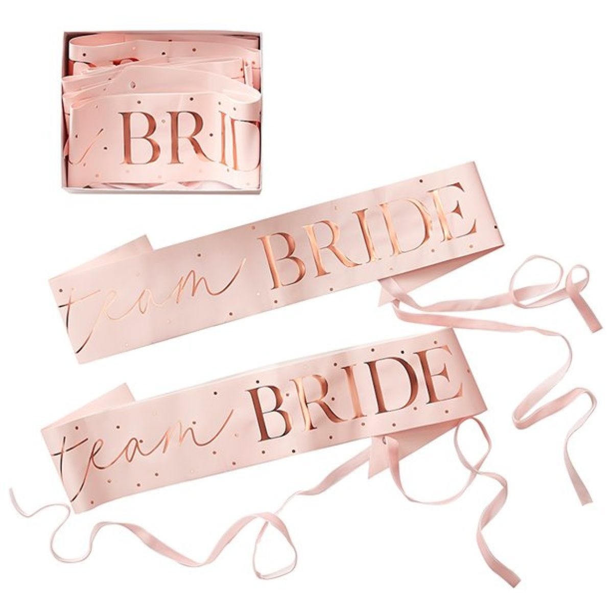 Team Bride Hen Party Sashes Kit (6pk)