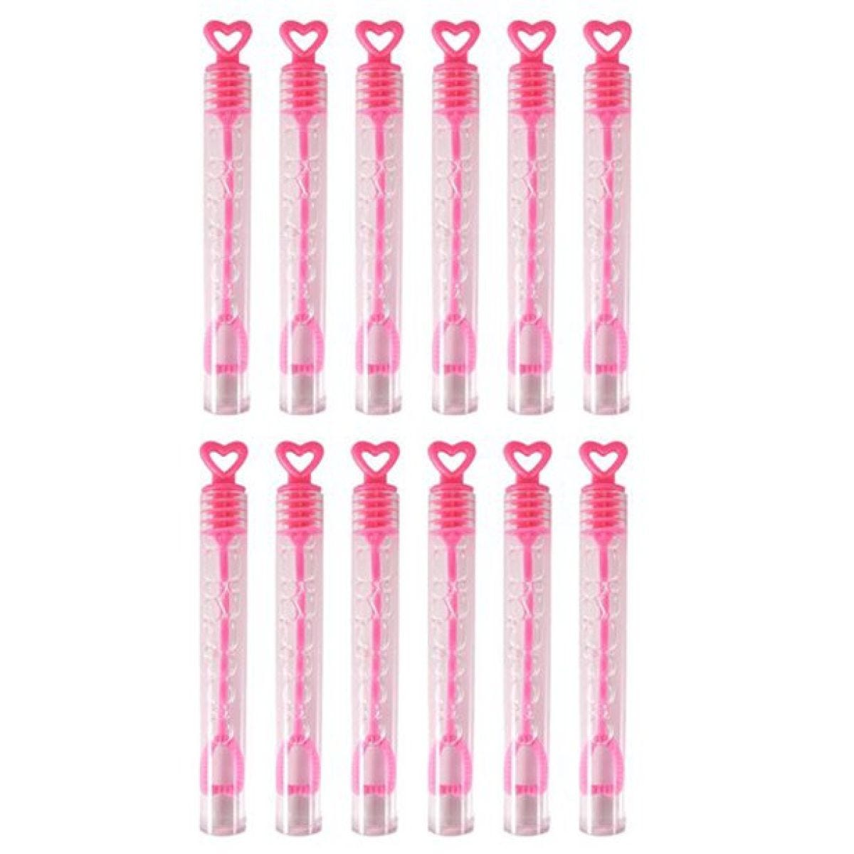 Hen Party Pink Heart Bubble Tubes - 4ml