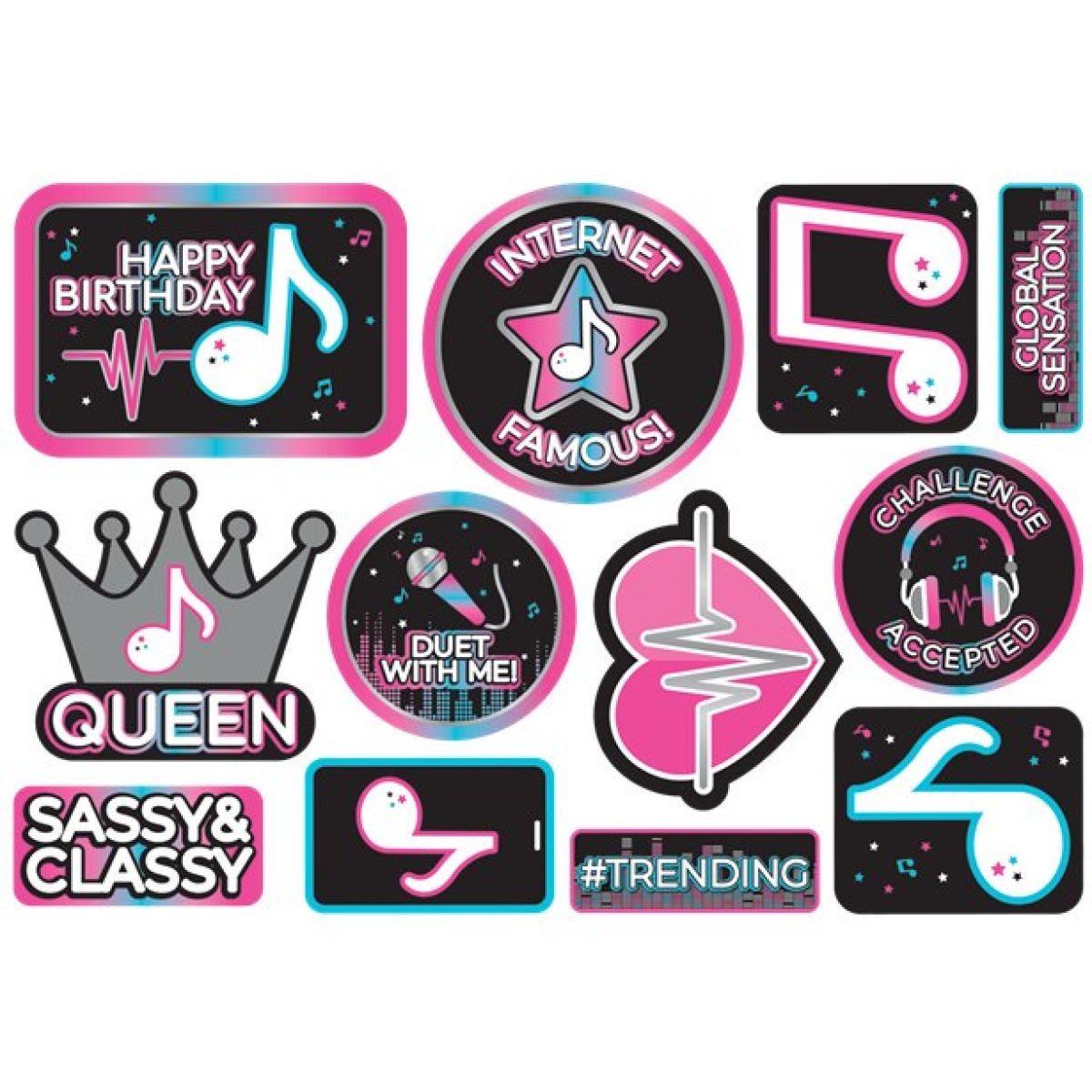 Internet Famous Cut Out Decorations (12pk)