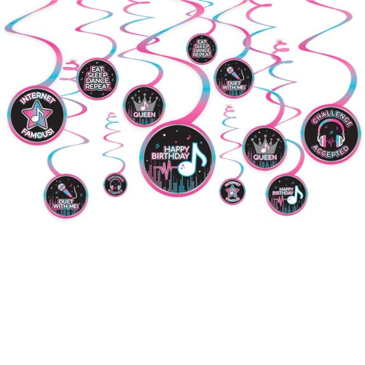 Internet Famous Swirl Decorations (12pk)