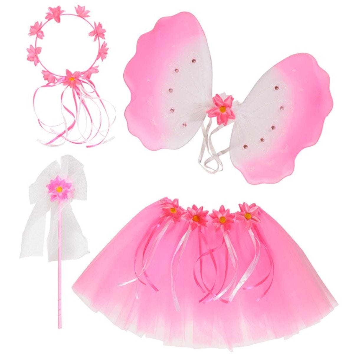 Pink Flower Fairy Accessory Kit - Child