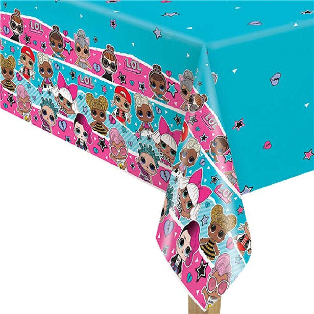 L.O.L Surprise Plastic Table Cover - 213cm x 137cm