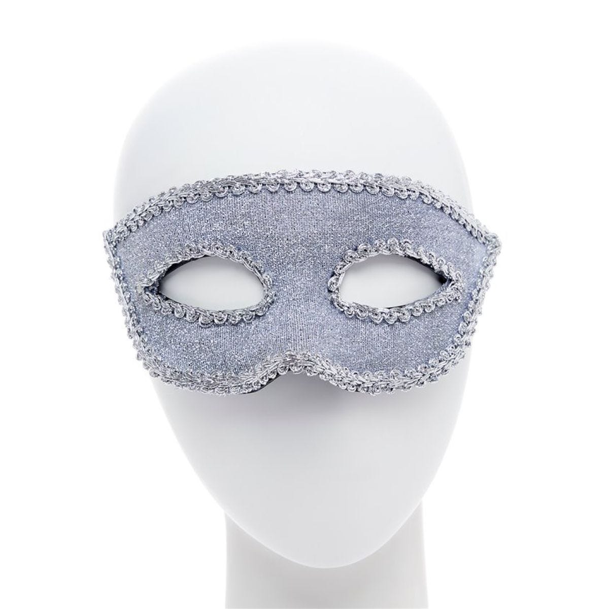 Silver Masquerade Mask with Ribbon