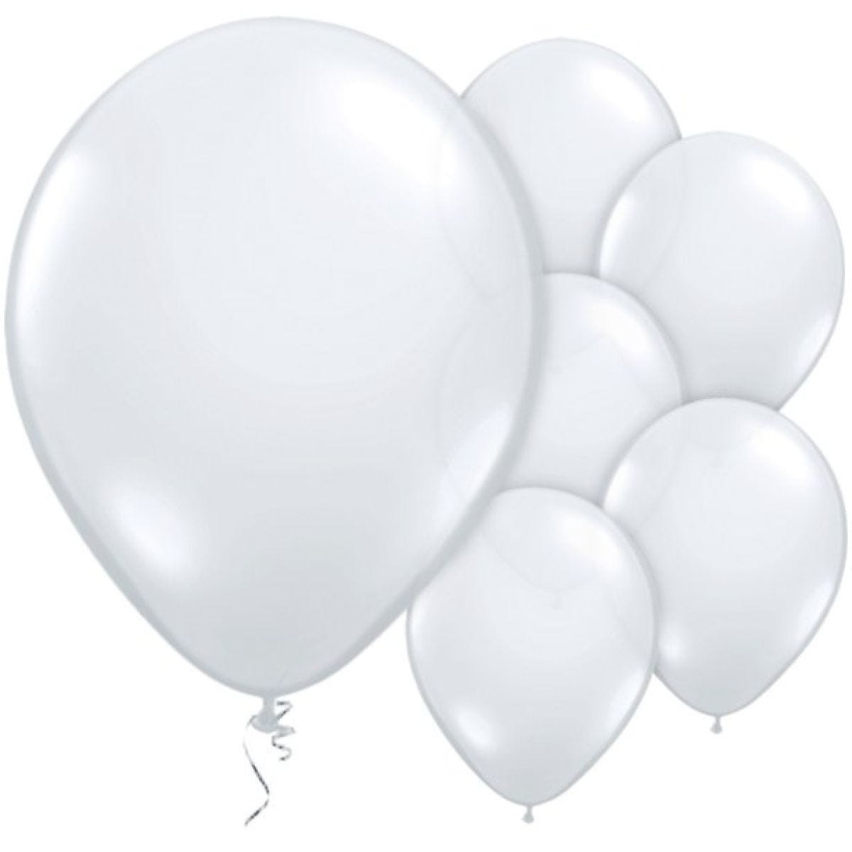 Diamond Clear Balloons - 11&apos;&apos; Latex