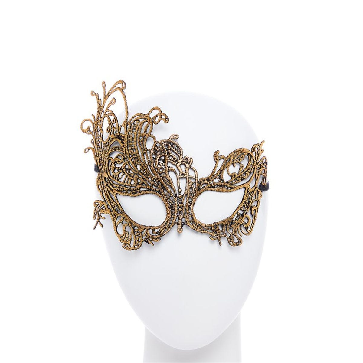 Gold Lace Masquerade Mask