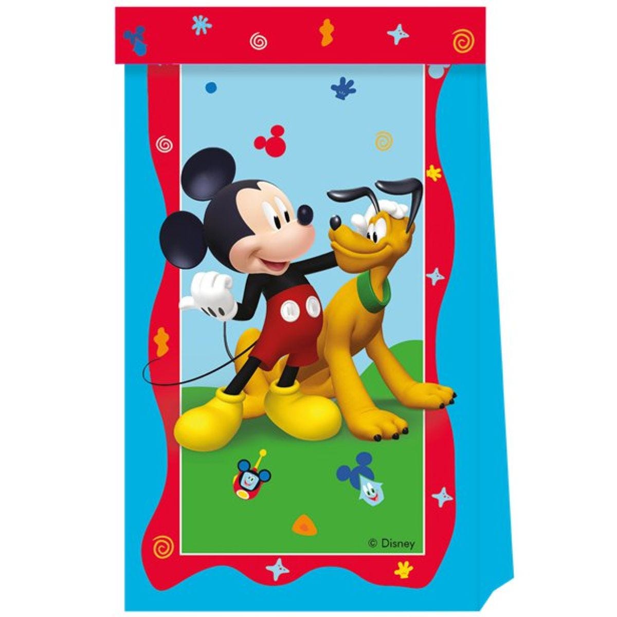 Mickey Rock The House Paper Bags (4pk)